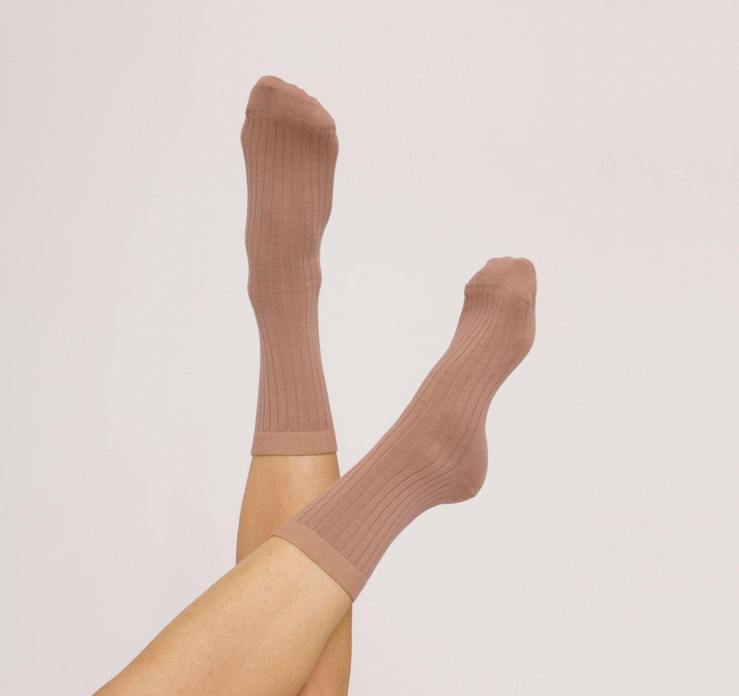 Organic Basics - Dusty Rose Cotton Socks (2 pack) - 32 The Guild 