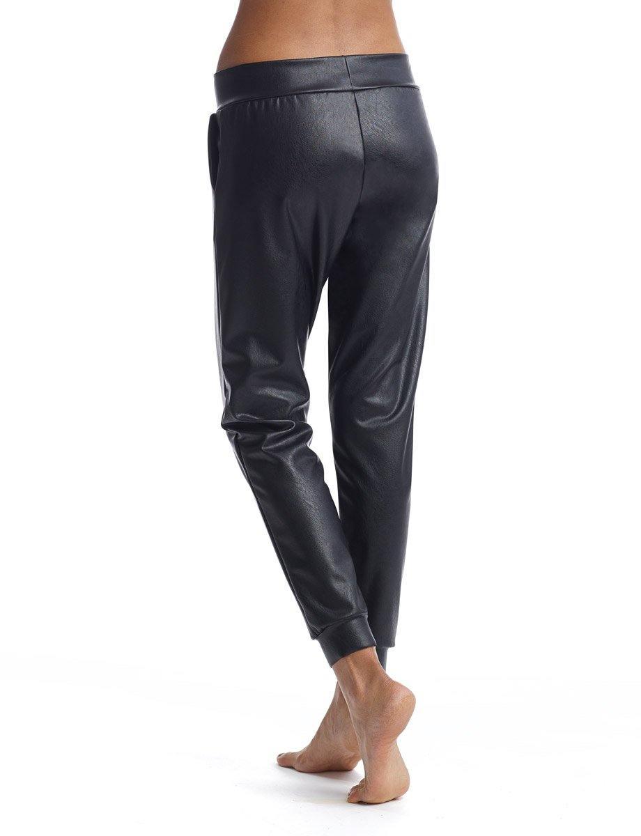 Faux Leather Joggers - 32 The Guild