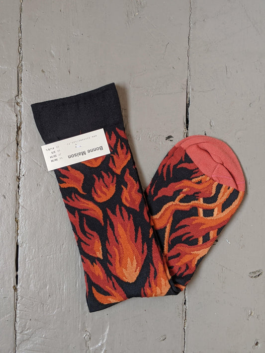 bonne maison flame socks