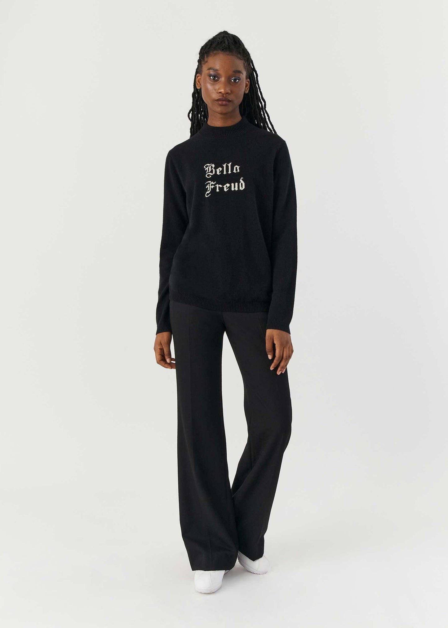 Bella Freud - Gothic Bella Freud Black Cashmere Jumper - 32 The Guild 