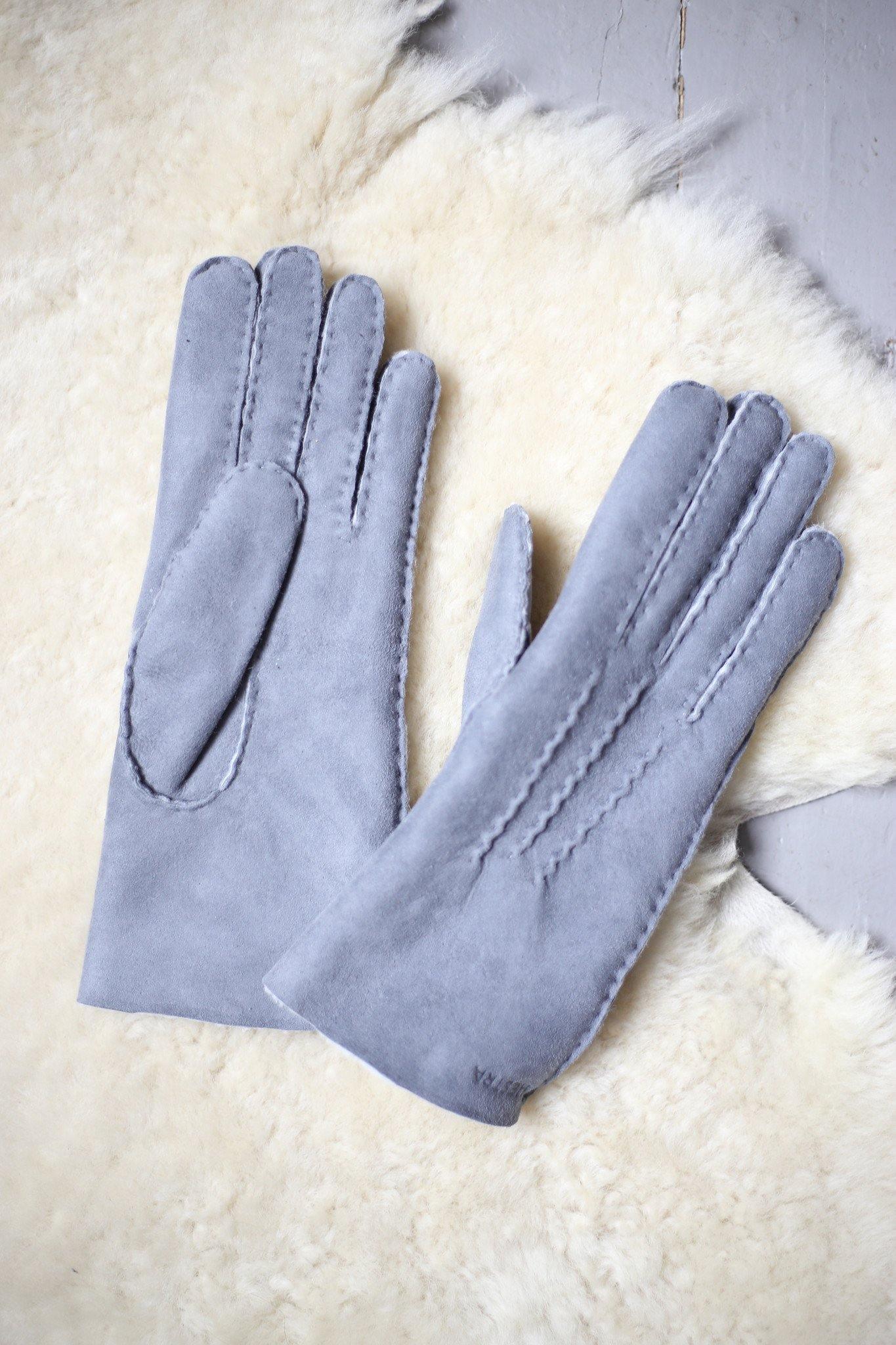 Hestra - Grey Ladies Sport Classic Suede Gloves - 32 The Guild 