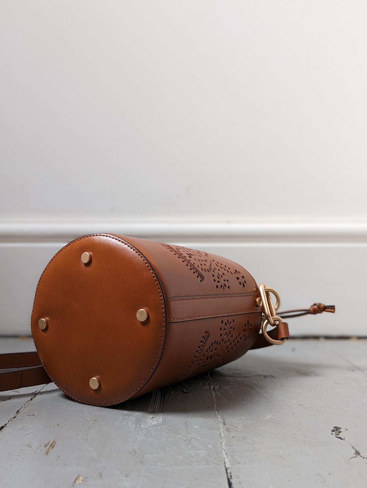 Vanessa Bruno - Holly Leather Cognac Bucket Bag - 32 The Guild 