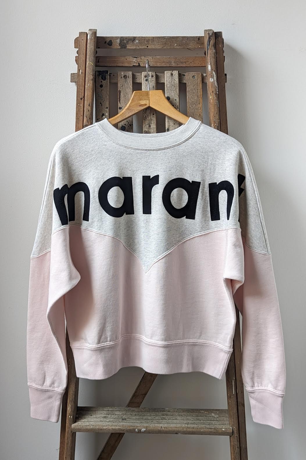 Marant Etoile - Houston Light Pink & Grey Sweatshirt - 32 The Guild