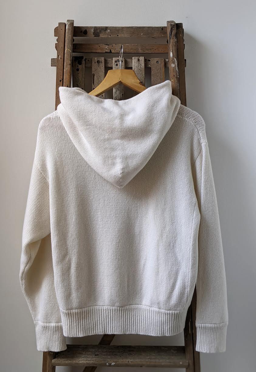 Les Tien - Ivory Cashmere Hooded Knit - 32 The Guild 