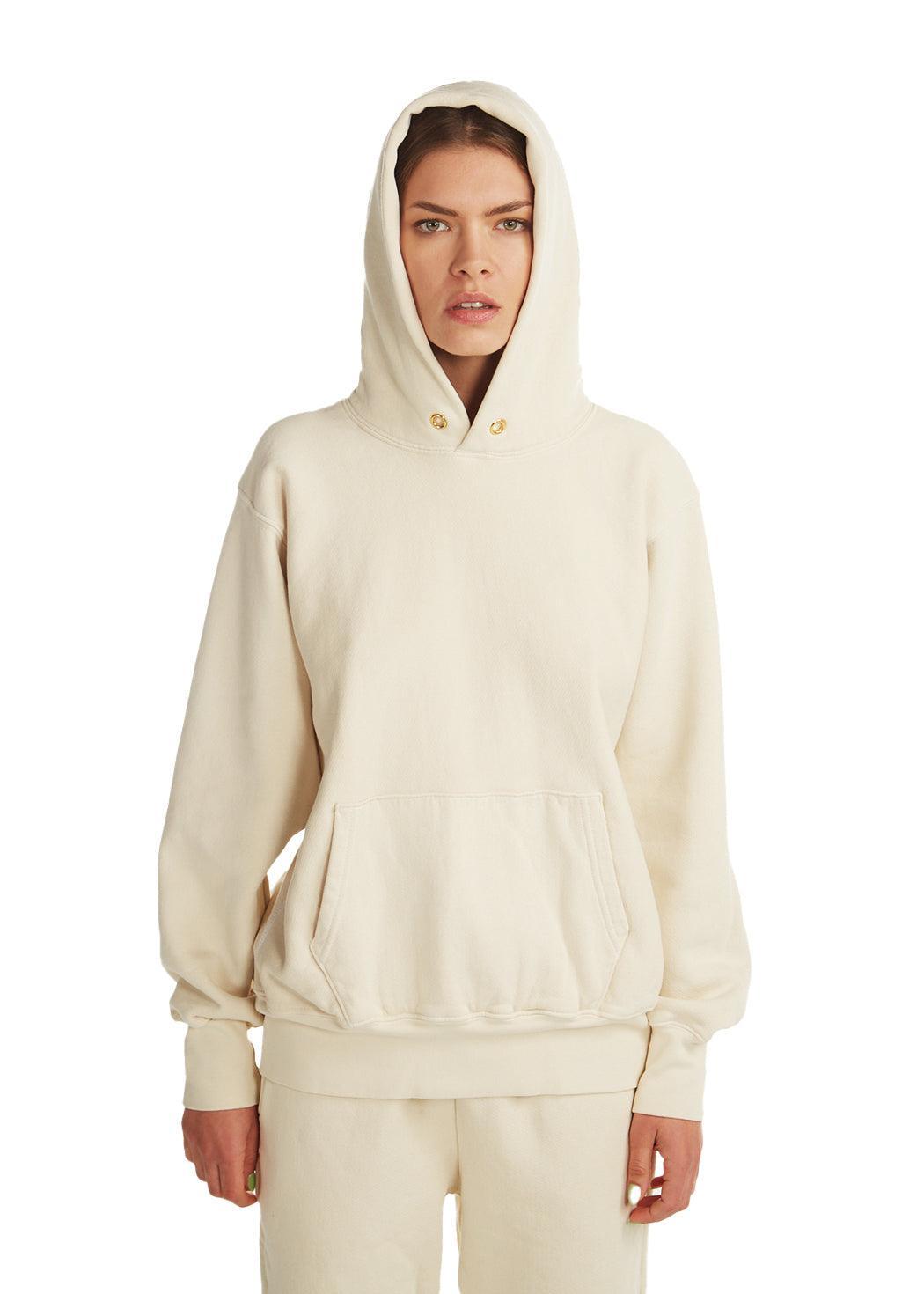 Les Tien - Ivory Hooded Sweatshirt - 32 The Guild 