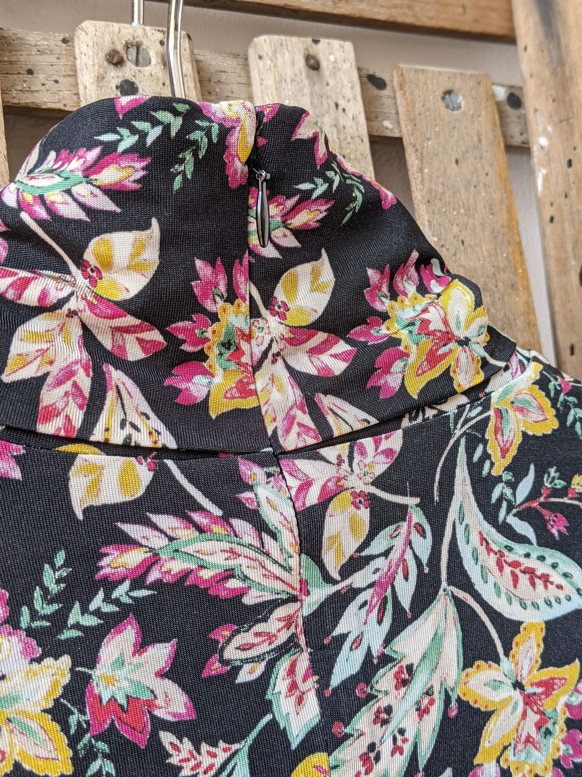 Isabel Marant Etoile - Jewel Floral Black Jersey Top - 32 The Guild 