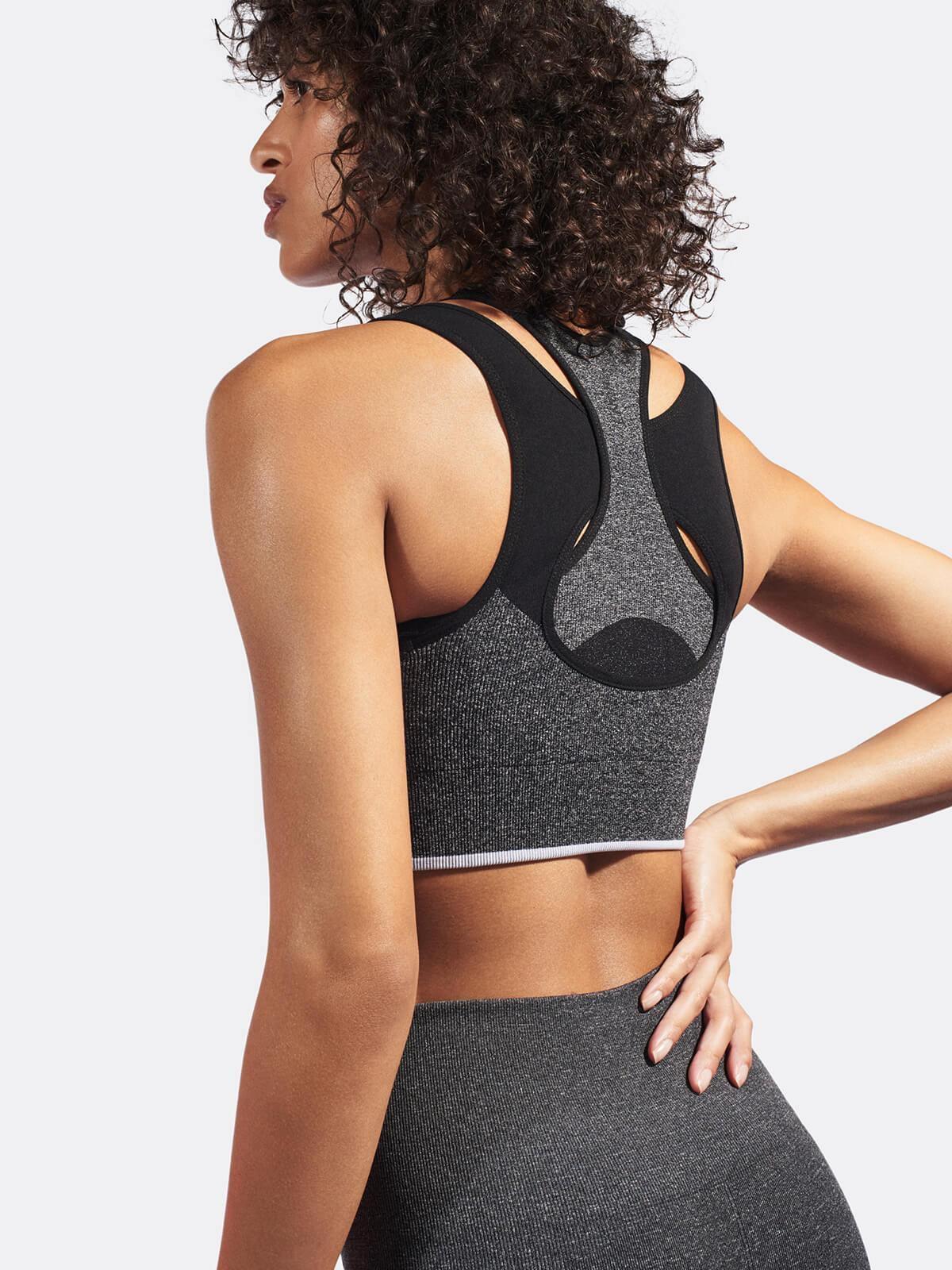 Juno Dark Grey Sports Bra - 32 The Guild