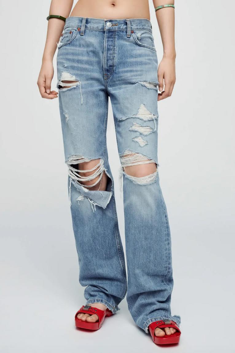 Loose store thigh jeans