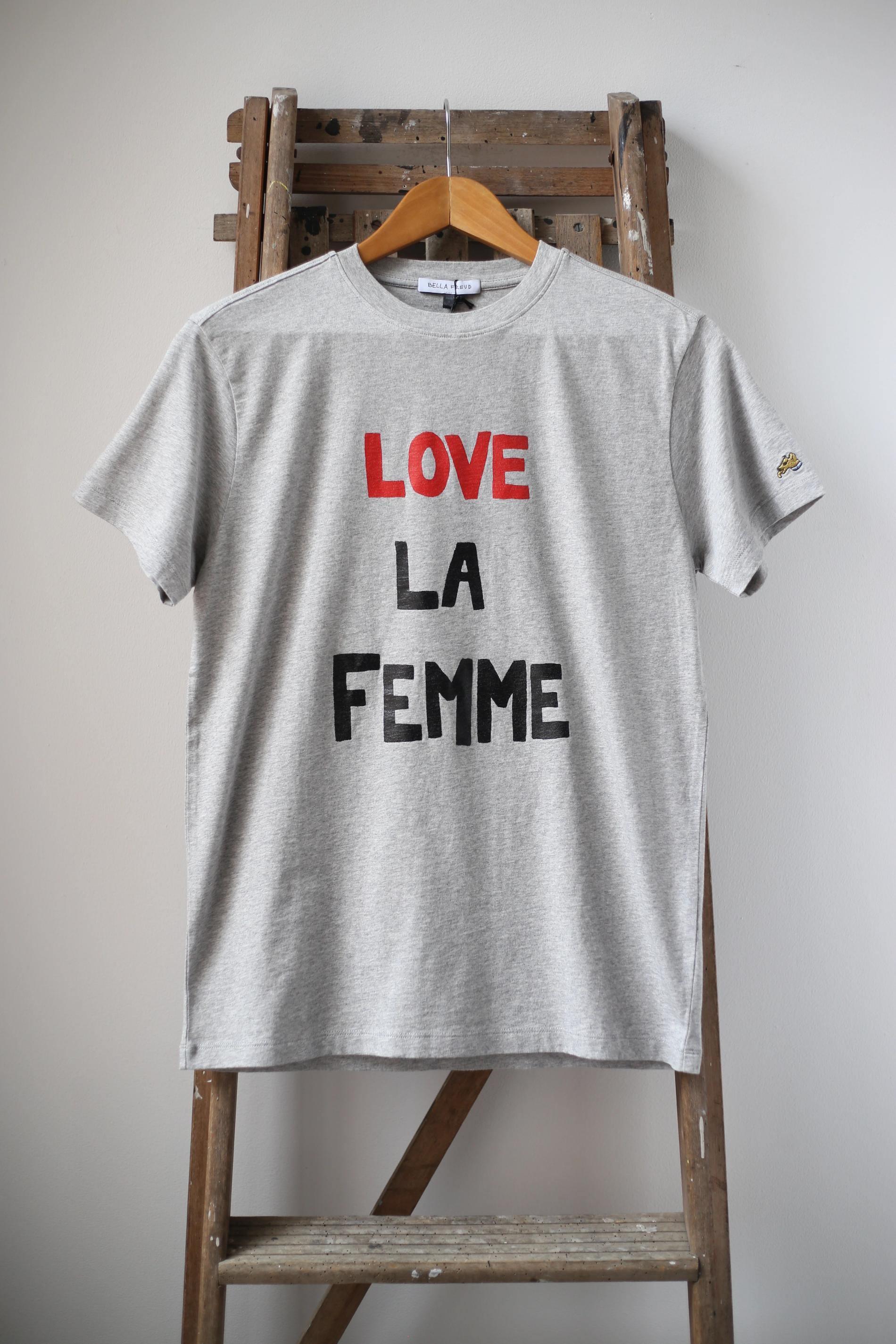 Love La Femme Grey Marl T-shirt - 32 The Guild