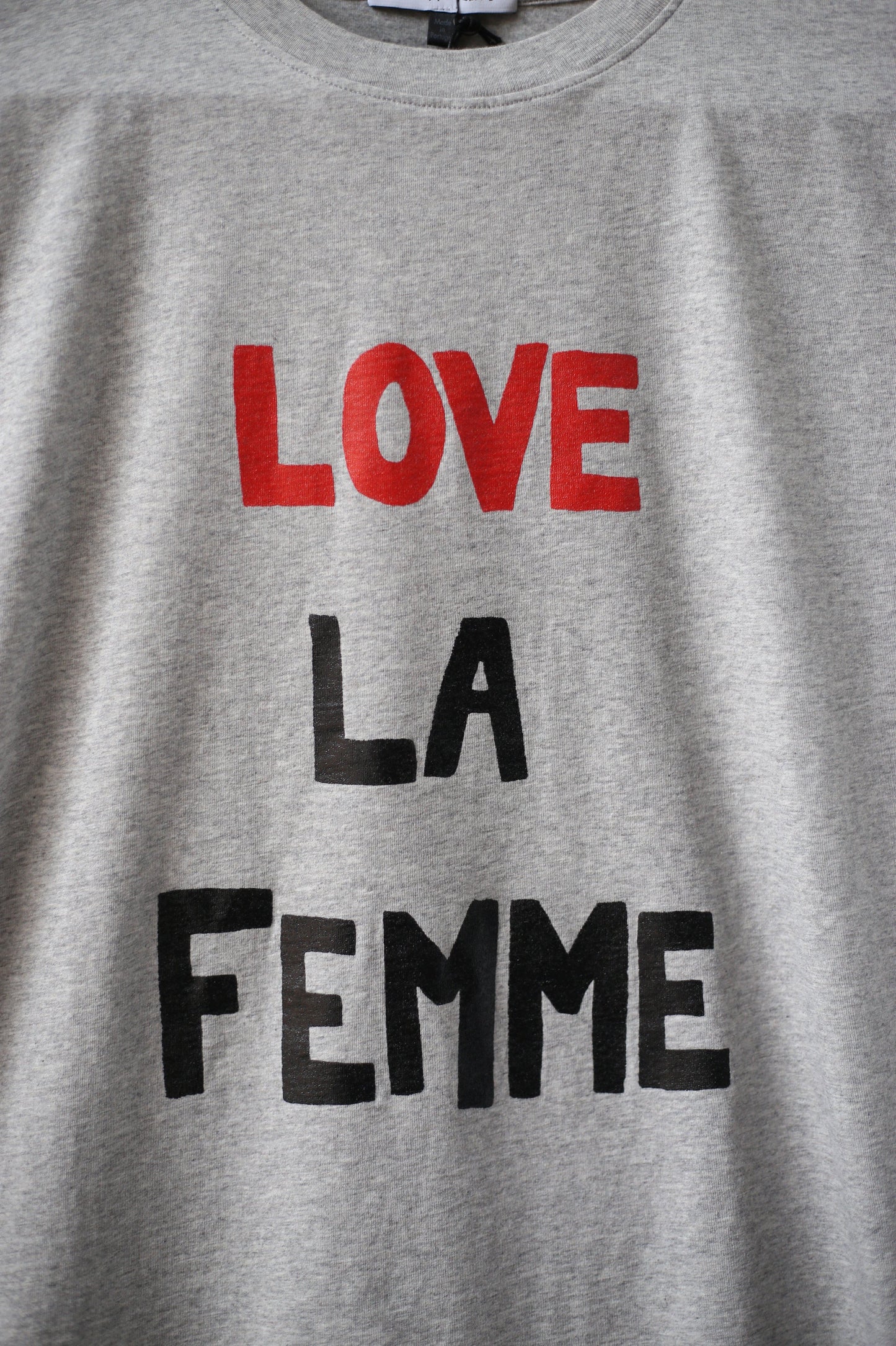Love La Femme Grey Marl T-shirt - 32 The Guild