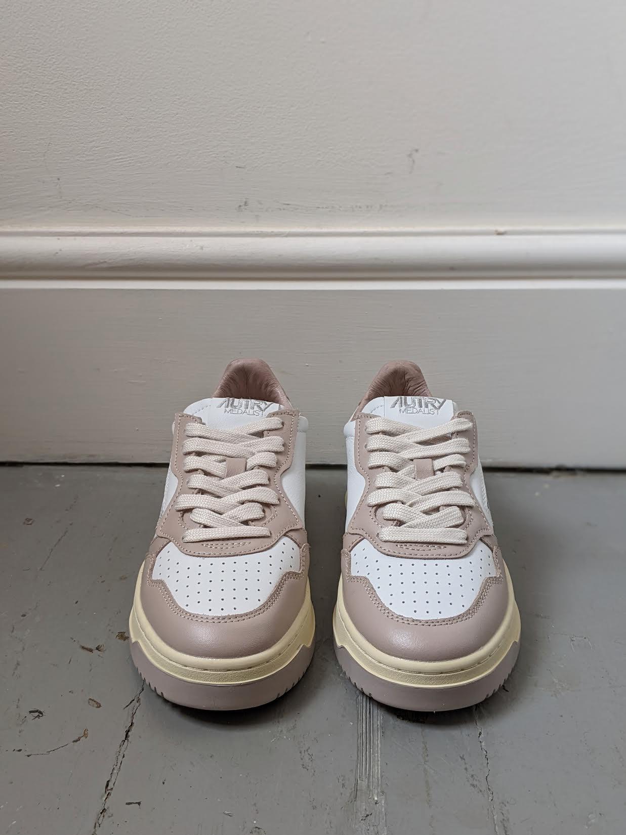 Autry - Medalist Mushroom & White Leather Sneakers - 32 The Guild 