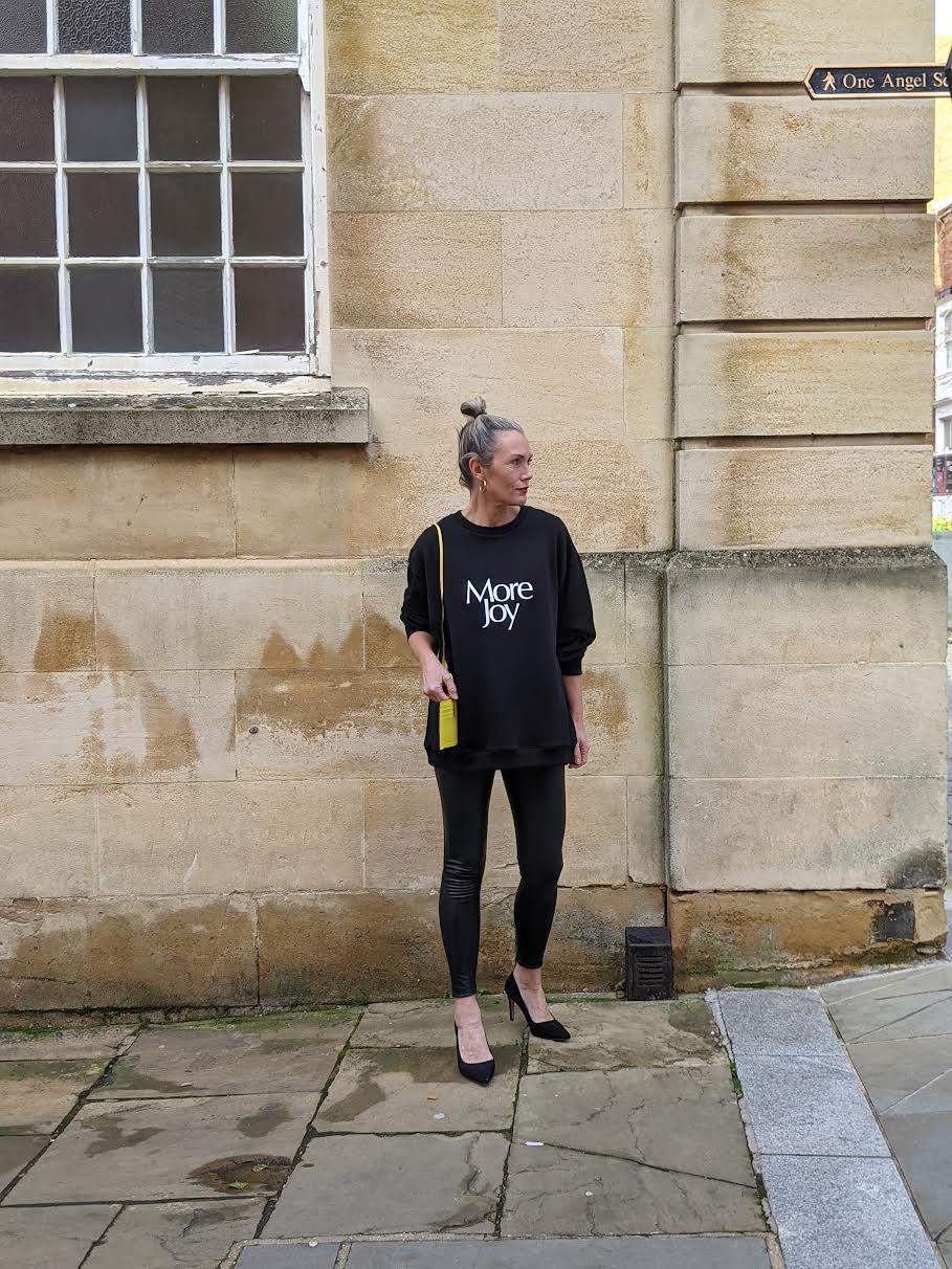More Joy - Christopher Kane - More Joy Black Oversized Sweatshirt - 32 The Guild 