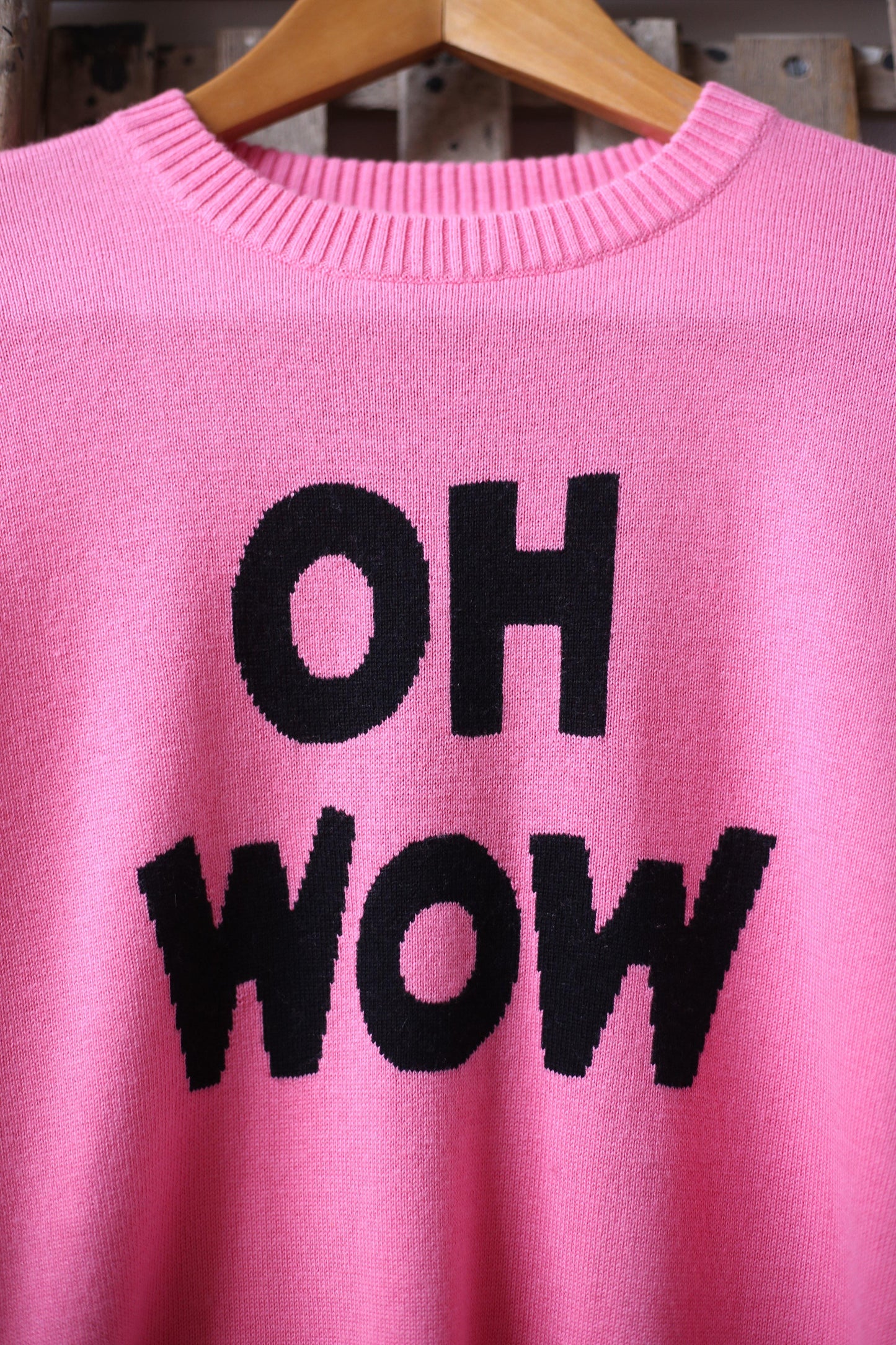 Bella Freud - Oh Wow Pink Jumper - 32 The Guild 