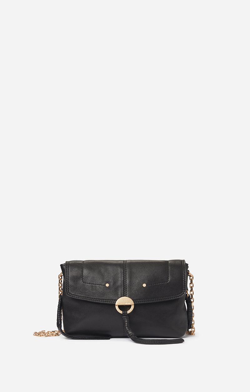 Vanessa Bruno - Othilia Black Leather Shoulder Bag - 32 The Guild 