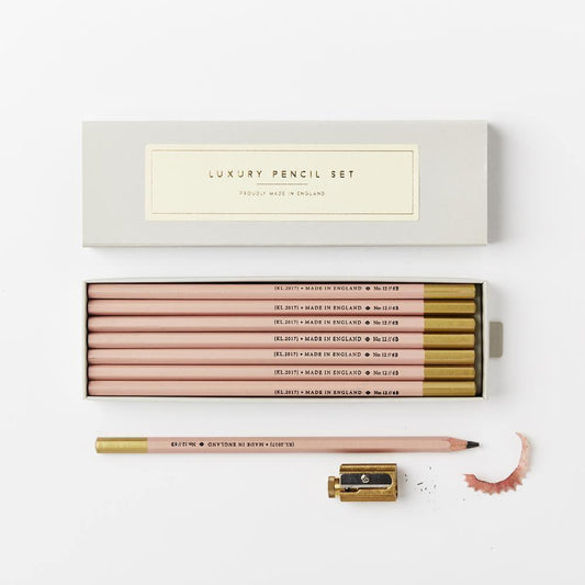 Pink & Gold Luxury Pencil Set - 32 The Guild