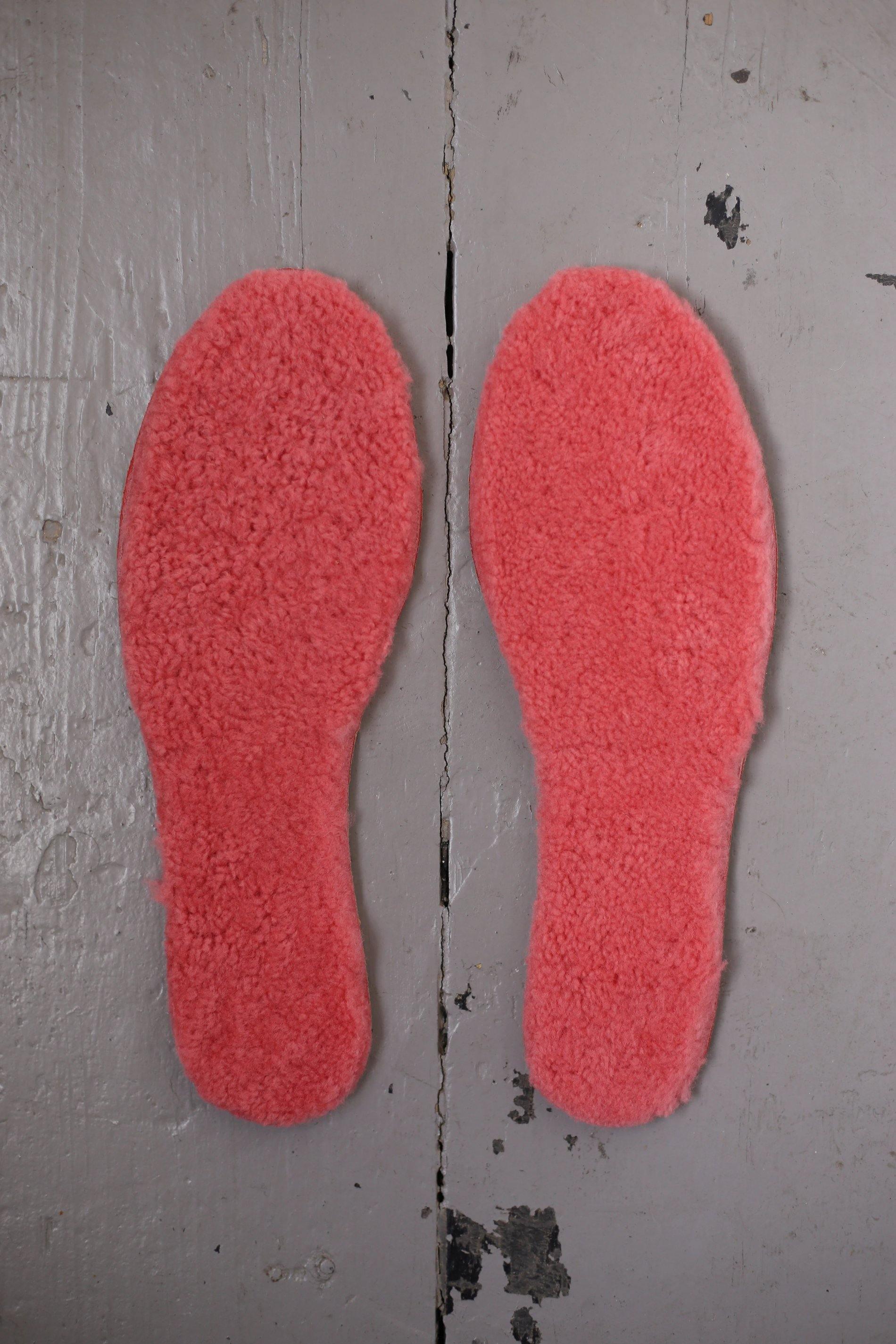 Pink Shearling Insoles - 32 The Guild