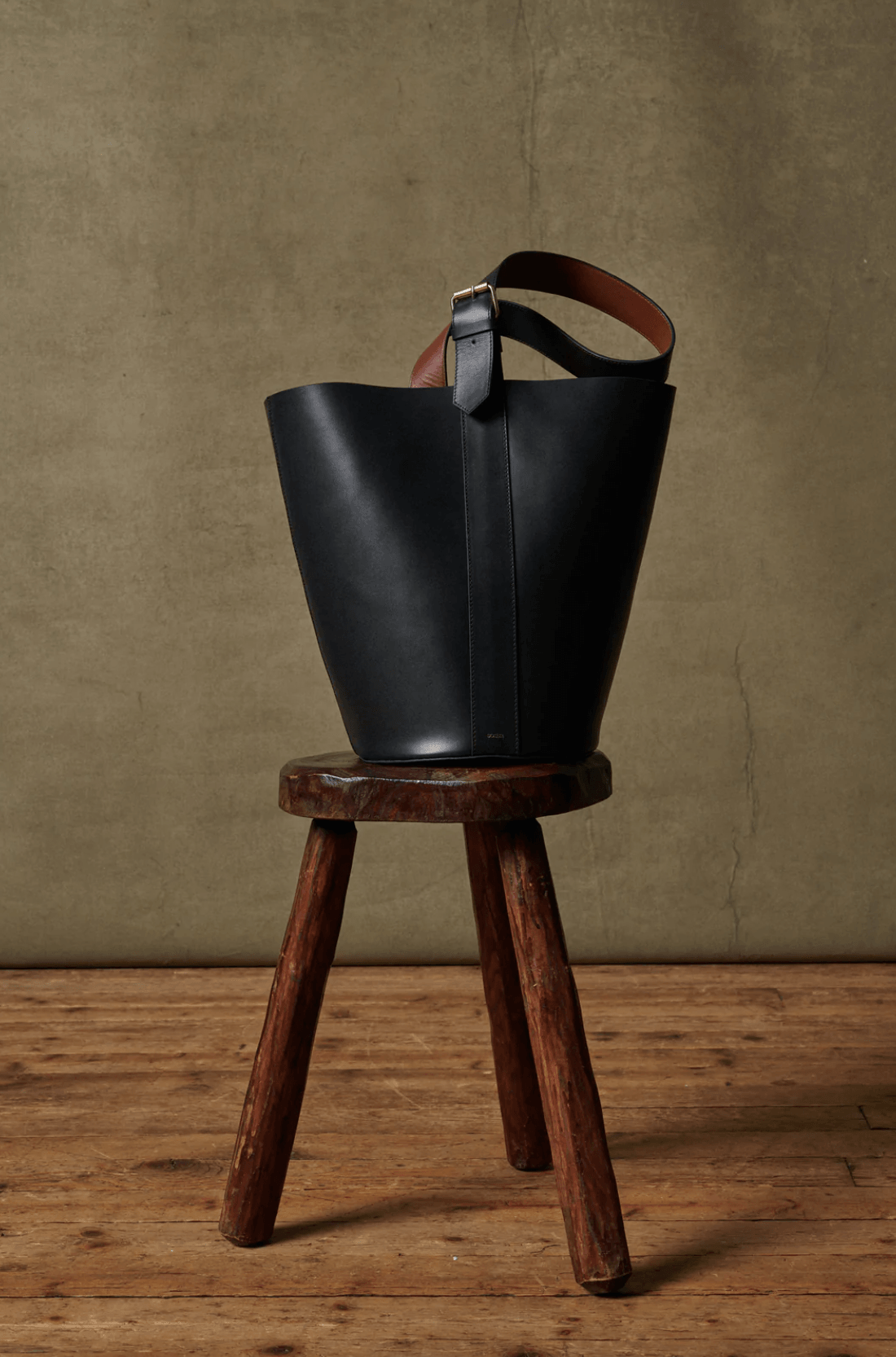 Soeur - Saul Large Black Leather Bucket Bag - 32 The Guild 