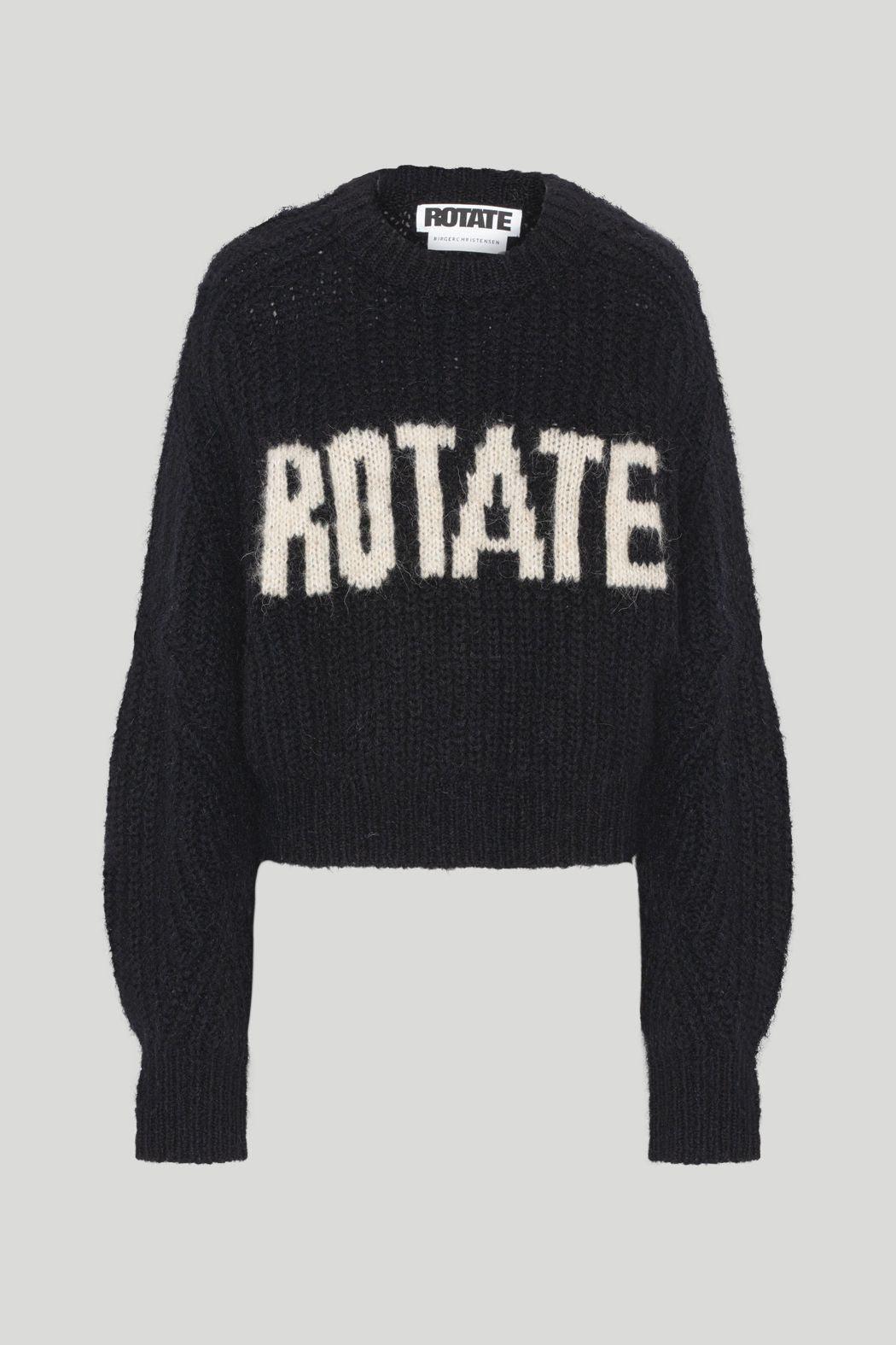 Rotate Remain - Shandy Black Logo Knit - 32 The Guild 