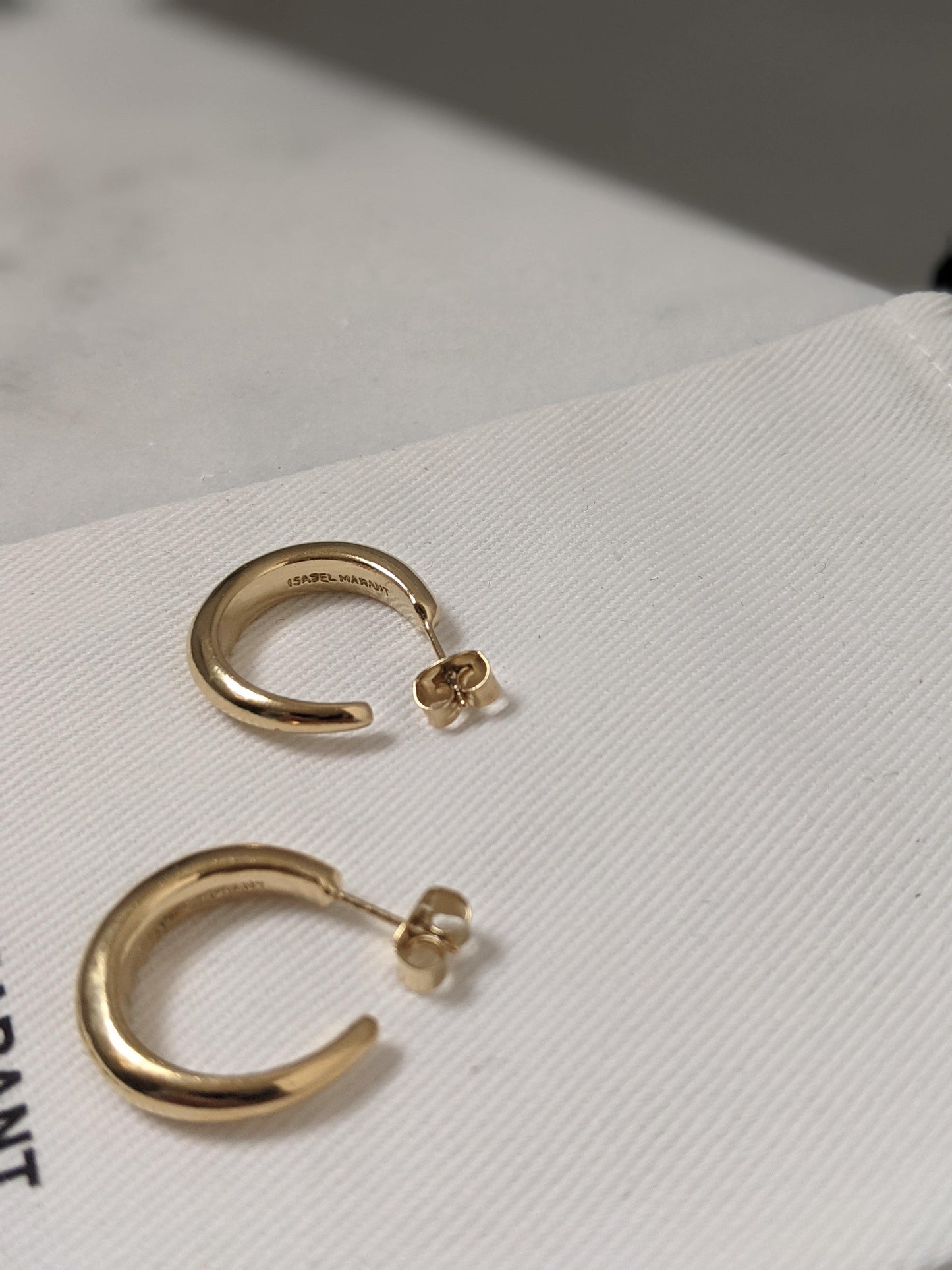 isabel marant gold hoop earrings