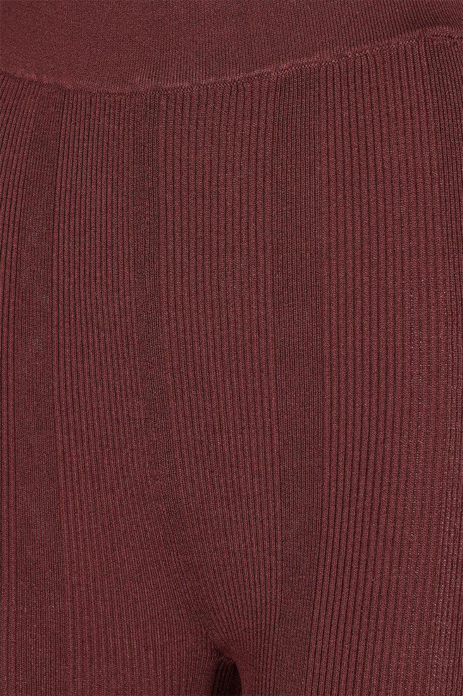 Rotate Remain - Solaima Burgundy Knit Trousers - 32 The Guild 