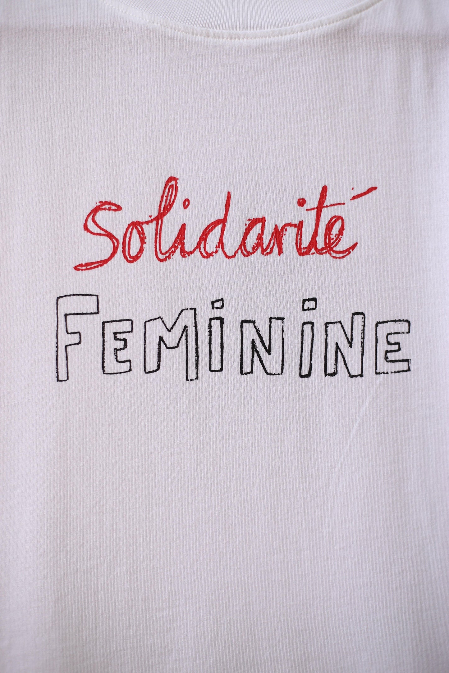 Bella Freud - White Solidarite Feminine Crew Neck T-Shirt - 32 The Guild 