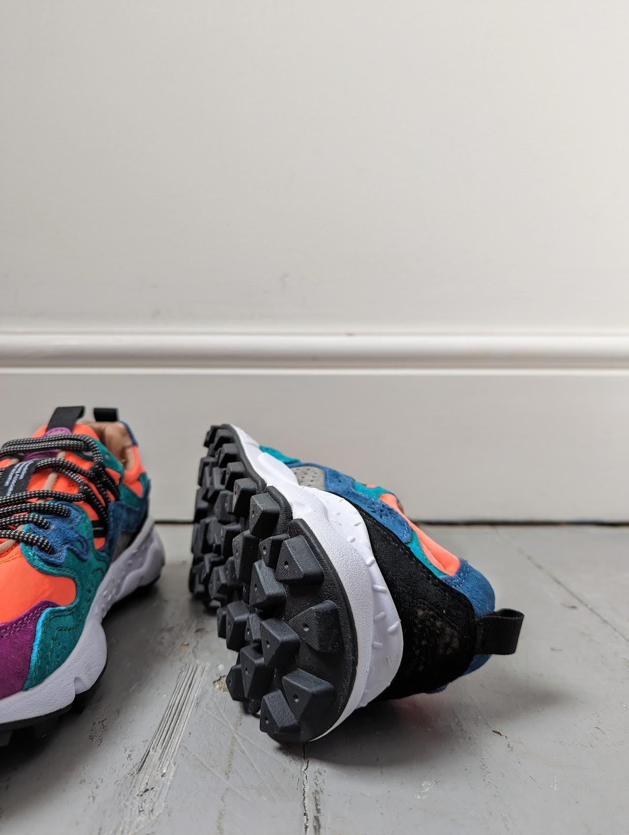 Flower Mountain - Yamano Orange & Violet Sneakers - 32 The Guild 