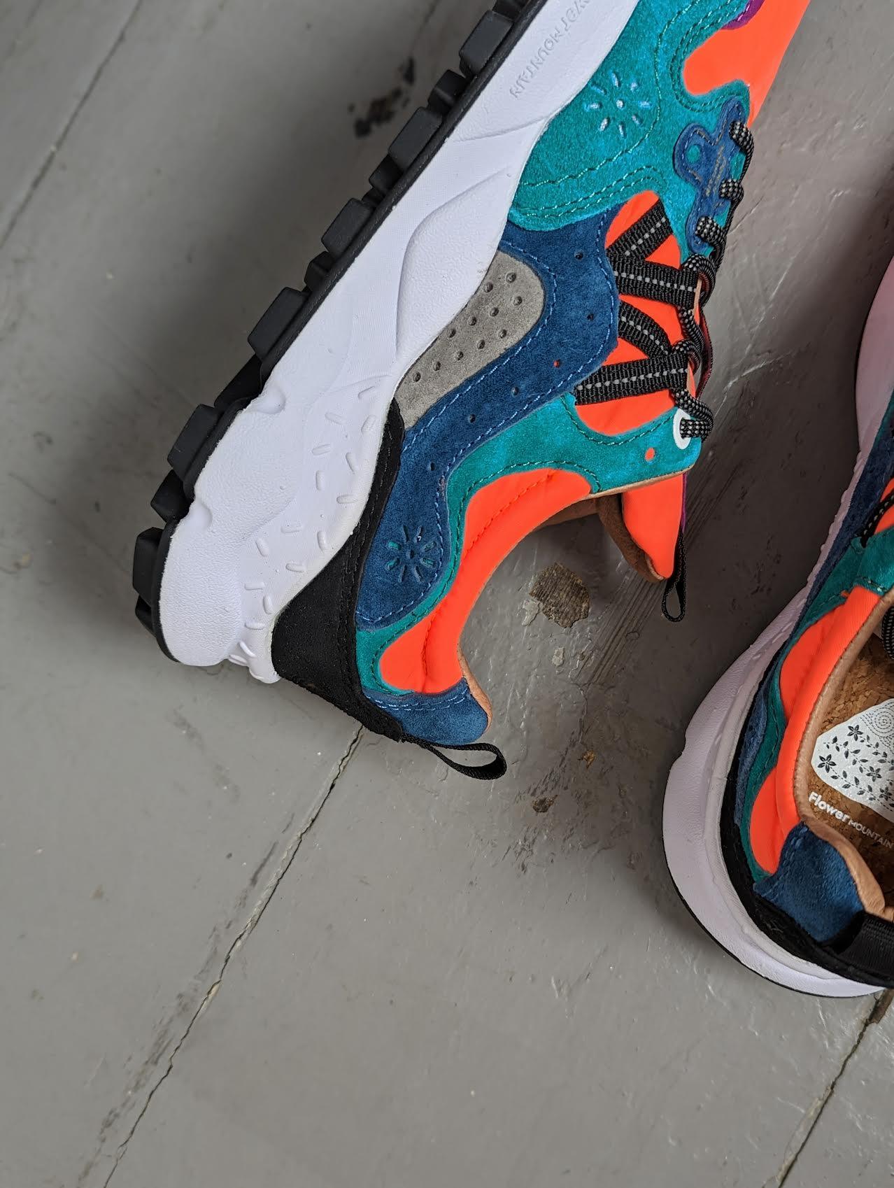 Flower Mountain - Yamano Orange & Violet Sneakers - 32 The Guild 