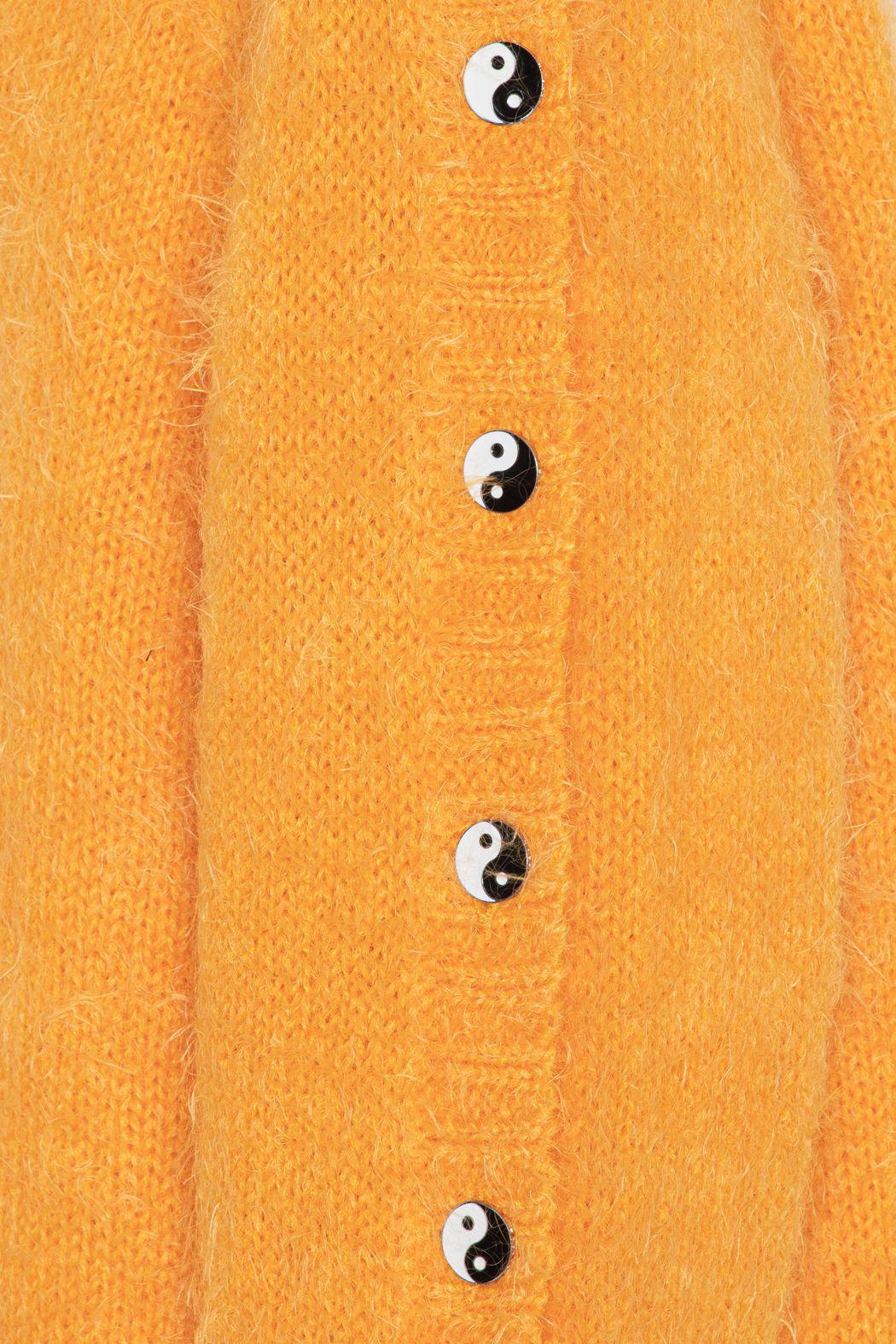 Rotate Remain - Yin Yang Blazing Orange Mohair Knit - 32 The Guild 