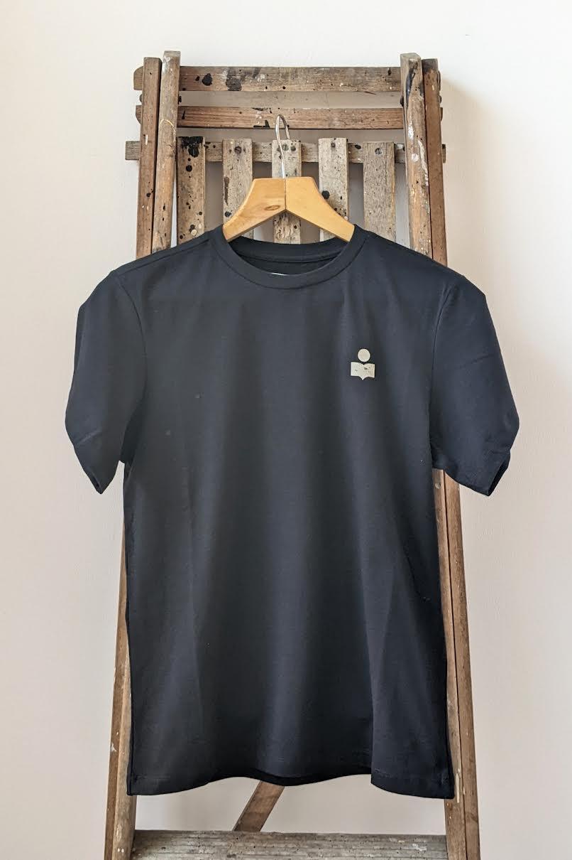 Isabel Marant Etoile - Zewel Black Logo T-Shirt - 32 The Guild 